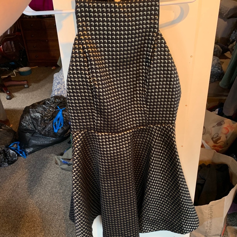 Do and Be Black and Gold Midi Dress
